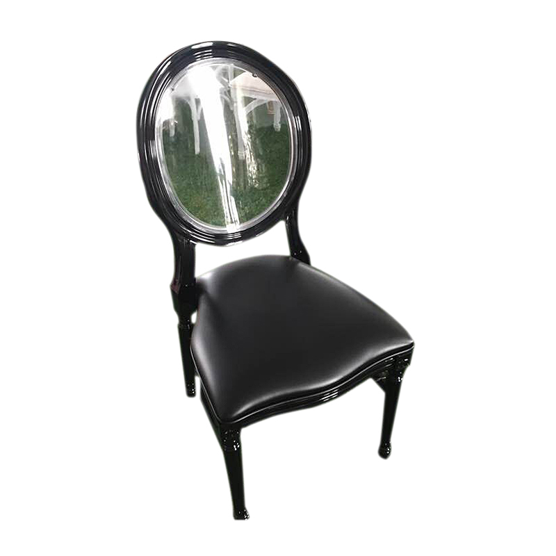 Resin Louis Chair with Clear Back 